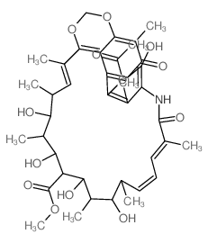 Streptovaricinoic acid, 24-deoxy-, methyl ester (9CI)结构式