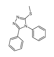 3-methylsulfanyl-4,5-diphenyl-1,2,4-triazole Structure