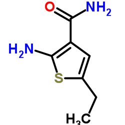 2-Amino-5-ethyl-3-thiophenecarboxamide Structure