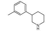 3-(3-甲苯基)哌啶结构式