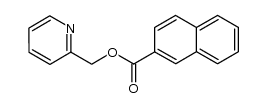 2-naphthalenecarboxylic acid 2-pyridinylmethyl ester Structure