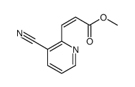 methyl 3-(3-cyanopyridin-2-yl)prop-2-enoate结构式