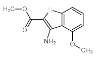 3-AMINO-4-METHOXY-BENZO[B]THIOPHENE-2-CARBOXYLIC ACID METHYL ESTER结构式