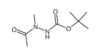 Hydrazinecarboxylic acid, 2-acetyl-2-methyl-, 1,1-dimethylethyl ester (9CI) picture