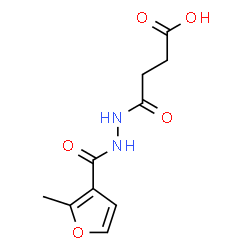 4-[2-(2-Methyl-3-furoyl)hydrazino]-4-oxobutanoic acid结构式