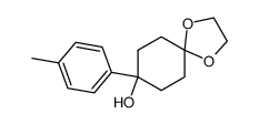 8-p-tolyl-1,4-dioxa-spiro[4.5]decan-8-ol结构式