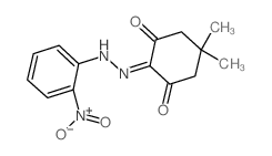 1,2,3-Cyclohexanetrione, 5,5-dimethyl-, 2-[(2-nitrophenyl)hydrazone] (en)结构式