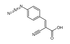 3-(4-azidophenyl)-2-cyanoprop-2-enoic acid Structure