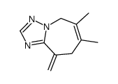 6,7-dimethyl-9-methylidene-5,8-dihydro-[1,2,4]triazolo[1,5-a]azepine Structure