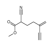 methyl 2-cyano-5-methylidenehept-6-ynoate Structure