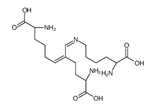 (Z,2S,10S)-2,10-diamino-5-[[(5S)-5-amino-5-carboxypentyl]iminomethyl]undec-5-enedioic acid Structure