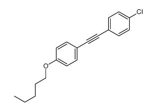 1-chloro-4-[2-(4-pentoxyphenyl)ethynyl]benzene Structure