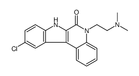 10-chloro-5-(2-dimethylaminoethyl)-7H-indolo(2,3-c)quinoline-6(5H)-one structure