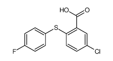 5-chloro-2-(4-fluorophenyl)sulfanylbenzoic acid结构式