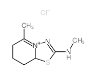 N,2-dimethyl-7-thia-9-aza-1-azoniabicyclo[4.3.0]nona-1,8-dien-8-amine结构式