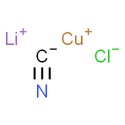 lithium chloro(cyano-C)cuprate(1-) Structure