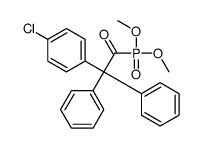 2-(4-chlorophenyl)-1-dimethoxyphosphoryl-2,2-diphenylethanone结构式