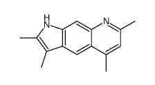 2,3,5,7-tetramethyl-1H-pyrrolo[3,2-g]quinoline结构式