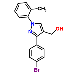 (3-(4-BROMOPHENYL)-1-O-TOLYL-1H-PYRAZOL-4-YL)METHANOL picture