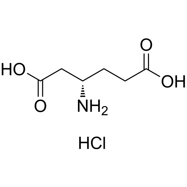 L-beta-高谷氨酸盐酸盐结构式