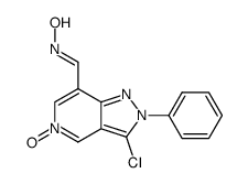 3-chloro-5-oxy-2-phenyl-2H-pyrazolo[4,3-c]pyridin-7-carbaldehyde oxime Structure