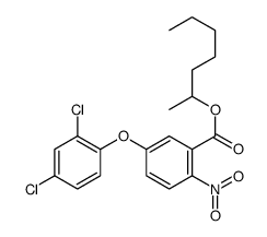 heptan-2-yl 5-(2,4-dichlorophenoxy)-2-nitrobenzoate结构式