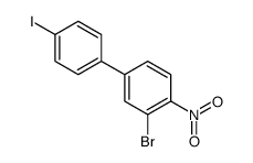 2-bromo-4-(4-iodophenyl)-1-nitrobenzene结构式