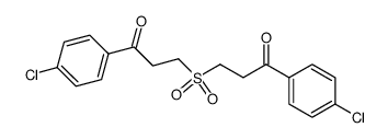 Bis-[β-(p-chlorbenzoyl)-ethyl]-sulfon Structure