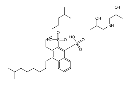 3,4-bis(7-methyloctyl)naphthalene-1,2-disulfonic acid,1-(2-hydroxypropylamino)propan-2-ol结构式