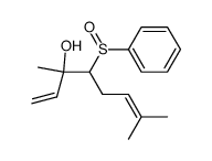 4-benzenesulfinyl-3,7-dimethyl-octa-1,6-dien-3-ol结构式