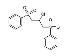 [3-(benzenesulfonyl)-2-chloropropyl]sulfonylbenzene结构式