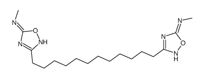 N-methyl-3-[12-[5-(methylamino)-1,2,4-oxadiazol-3-yl]dodecyl]-1,2,4-oxadiazol-5-amine Structure