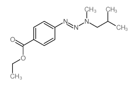 Benzoic acid,4-[3-methyl-3-(2-methylpropyl)-1-triazen-1-yl]-, ethyl ester结构式