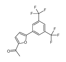 1-[5-[3,5-bis(trifluoromethyl)phenyl]furan-2-yl]ethanone结构式