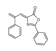 2-phenyl-4-(2-phenylprop-2-enylidene)-1,3-oxazol-5-one Structure