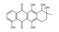 7,8,9,10-Tetrahydro-1,6,7,8,11-pentahydroxy-8-methyl-5,12-naphthacenedione structure