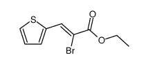 ethyl 2-bromo-3-(2-thienyl)acrylate Structure