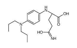 (2S)-5-amino-2-[4-(dipropylamino)anilino]-5-oxopentanoic acid Structure