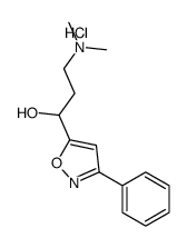 [3-hydroxy-3-(3-phenyl-1,2-oxazol-5-yl)propyl]-dimethylazanium,chloride Structure