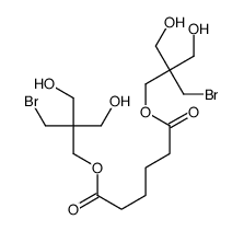 Hexanedioic acid bis[3-bromo-2,2-bis(hydroxymethyl)propyl] ester结构式