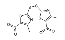 2,2'-Dithiobis(4-methyl-5-nitrothiazole) structure