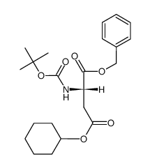 Boc-Asp(OcHex)-OBzl Structure