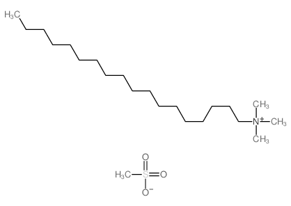 methanesulfonic acid; trimethyl-octadecyl-azanium结构式