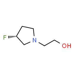 1-Pyrrolidineethanol,3-fluoro-,(3R)-(9CI)结构式