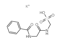 [(2-benzamidoacetyl)amino]methanesulfonic acid Structure