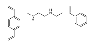 1,4-bis(ethenyl)benzene,N,N'-diethylethane-1,2-diamine,styrene Structure