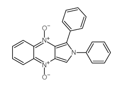 9-oxido-2,3-diphenylpyrrolo[3,4-b]quinoxalin-4-ium 4-oxide结构式