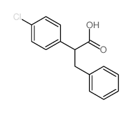 2-(4-chlorophenyl)-3-phenyl-propanoic acid structure