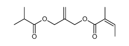 2-methylidenepropane-1,3-diyl 1-((Z)-2'-methyl-2'-butenoate) 3-isobutyrate结构式