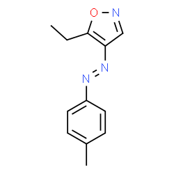 Isoxazole, 5-ethyl-4-[(4-methylphenyl)azo]- (9CI) Structure